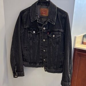 Levi's Charcoal Denim Jacket for Men